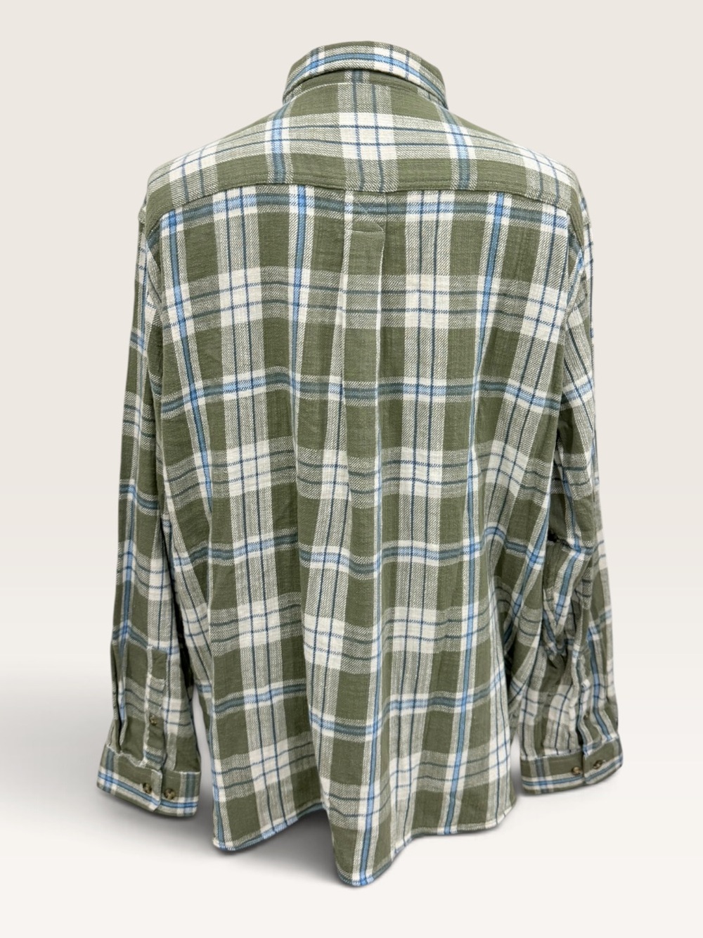 L.L.Bean 1912 Field Flannel Plaid Shirt Slightly Fitted Deep Olive XXL NWT - Picture 7 of 15